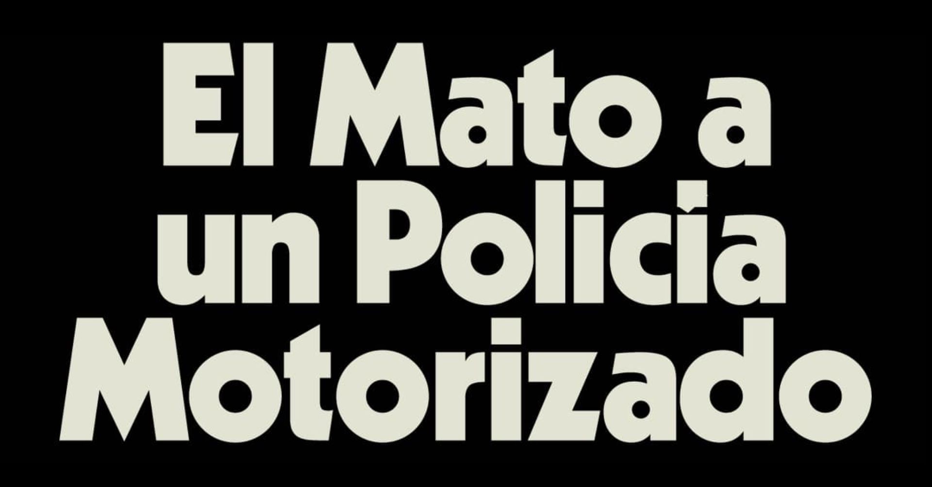 ÉL MATÓ A UN POLICÍA MOTORIZADO